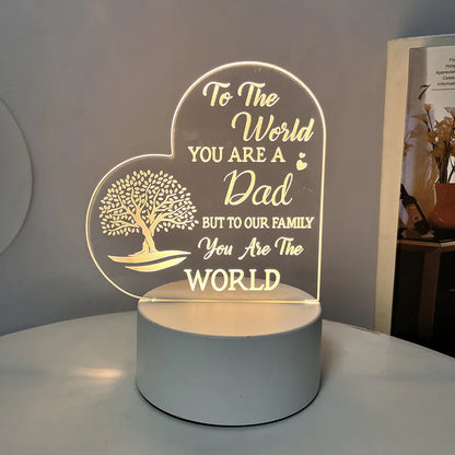 Best-Selling Engraved Message Acrylic Night Light