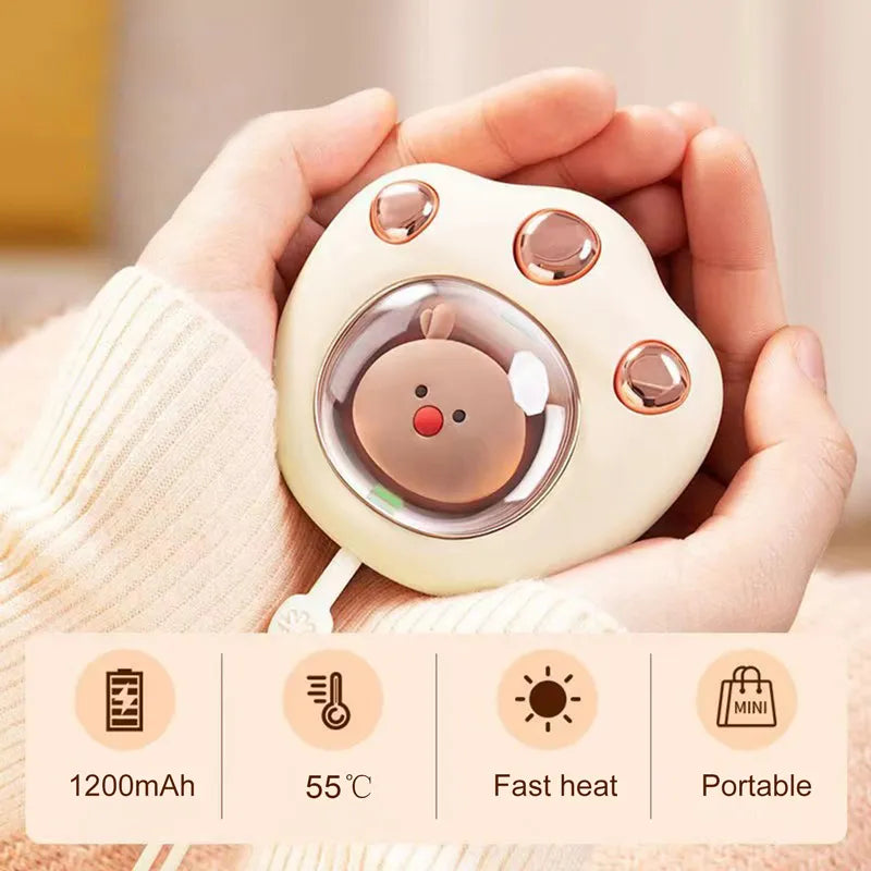 Mini Cat Paw Rechargeable Hand Warmer