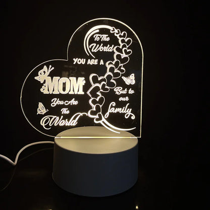 Best-Selling Engraved Message Acrylic Night Light