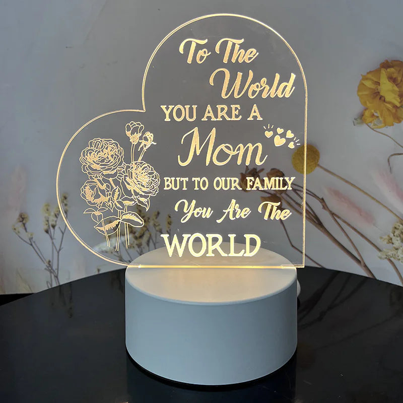 Best-Selling Engraved Message Acrylic Night Light