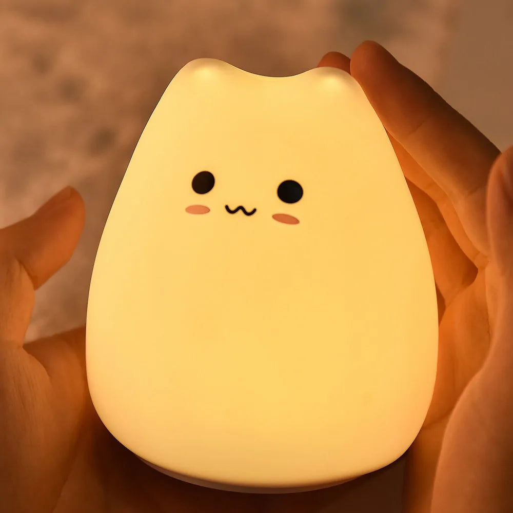 Kawaii Cat Night Light Lamp