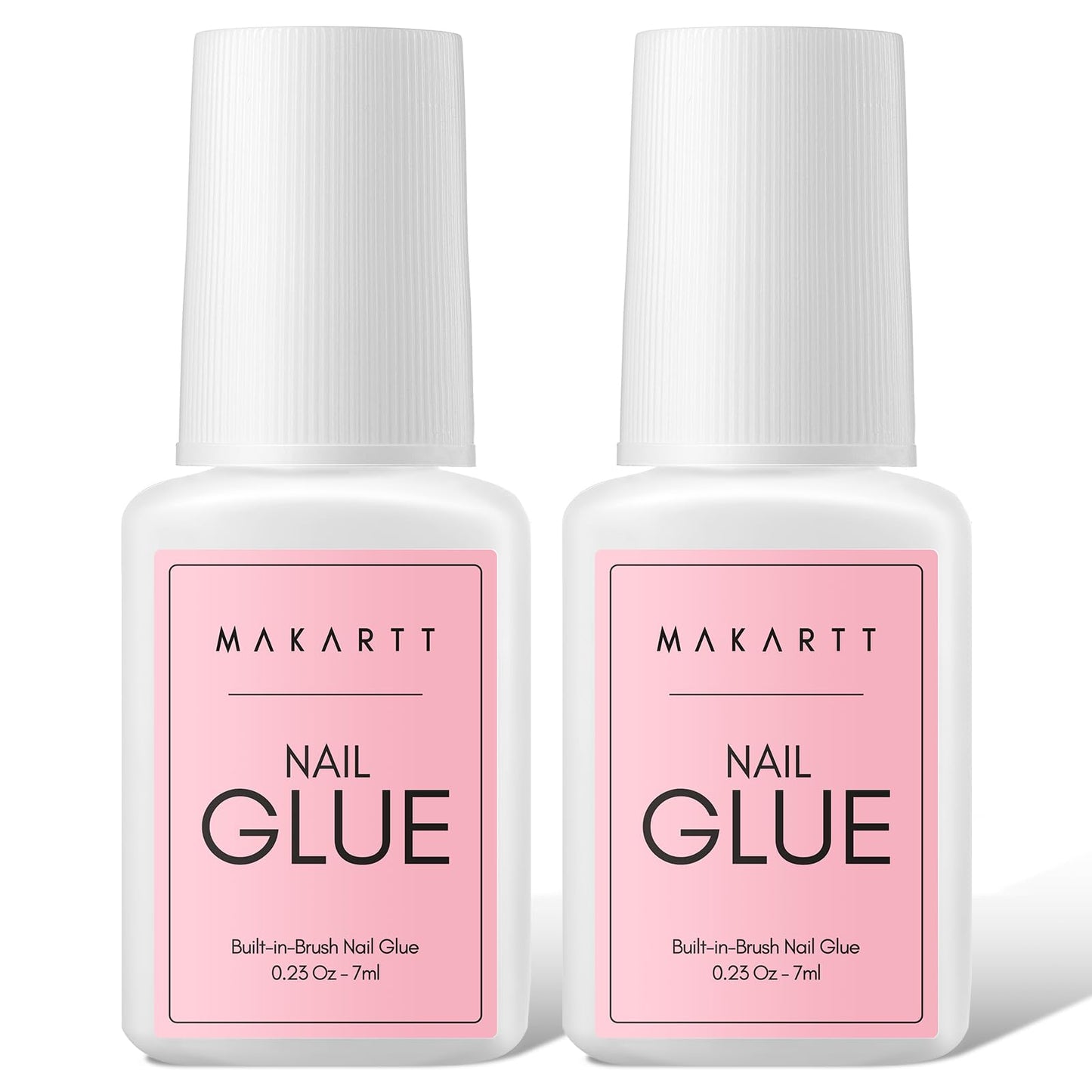 Makartt Super Strong Nail Glue for Press on Nails: Acrylic Nail Tips-Fake Nails-Salon Quality Brush On Nail Glue-Easy Application Durable & Long-Lasting Glue False Nails