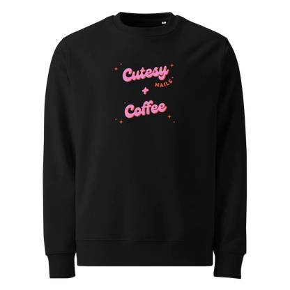 Cutesy Nails + Coffee Unisex Eco Sweatshirt