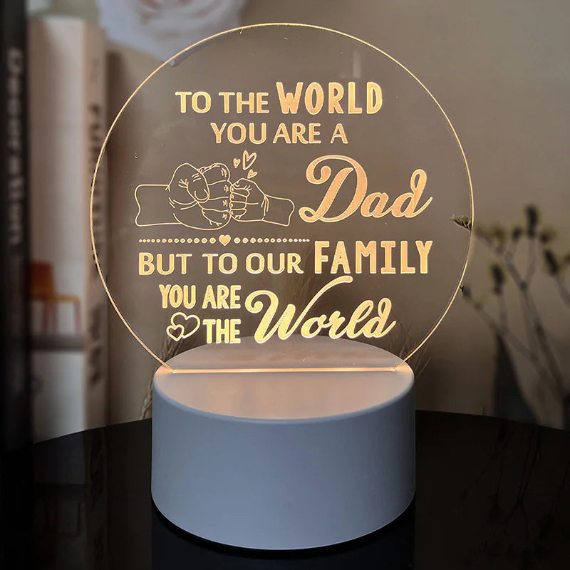 Best-Selling Engraved Message Acrylic Night Light