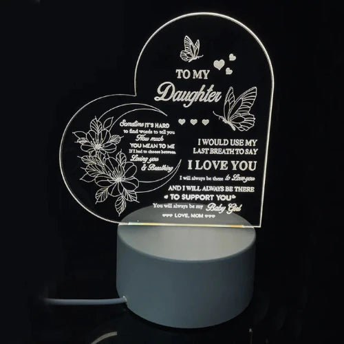 Best-Selling Engraved Message Acrylic Night Light