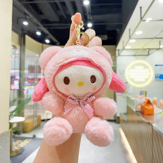 Adorable Mini Sanrio Plush Doll Keychains