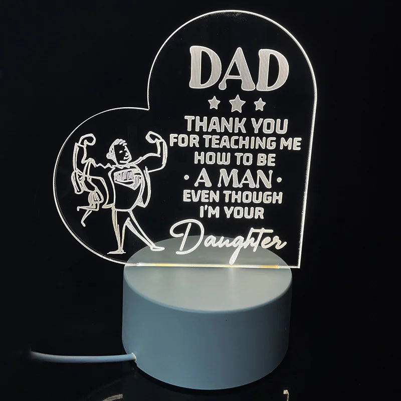 Best-Selling Engraved Message Acrylic Night Light