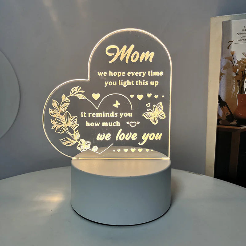 Best-Selling Engraved Message Acrylic Night Light