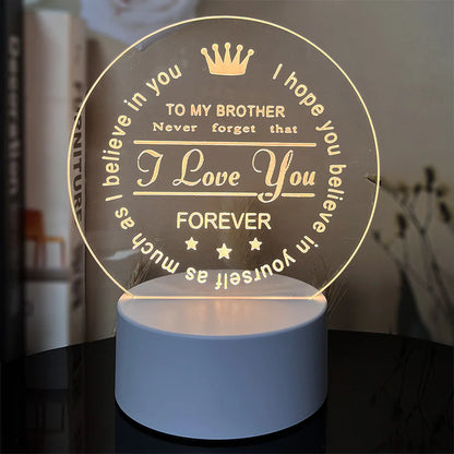 Best-Selling Engraved Message Acrylic Night Light