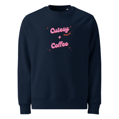 Cutesy Nails + Coffee Unisex Eco Sweatshirt