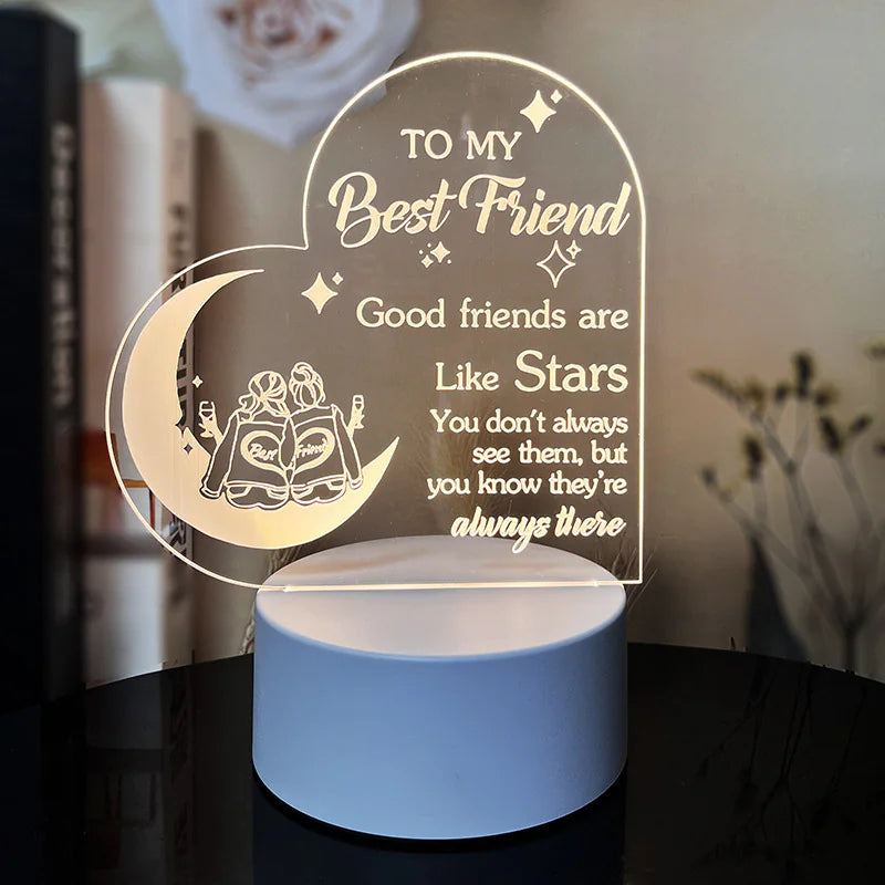 Best-Selling Engraved Message Acrylic Night Light