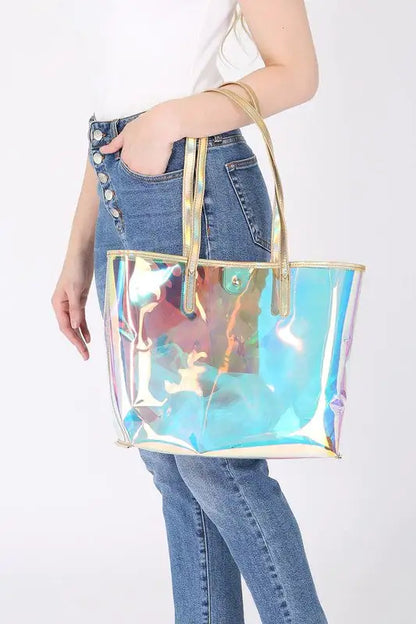 HIGH QUALITY Iridescent Clear PVC BAG