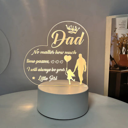 Best-Selling Engraved Message Acrylic Night Light