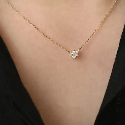 Dainty 925 Sterling Silver 14k Gold-Plated Necklace