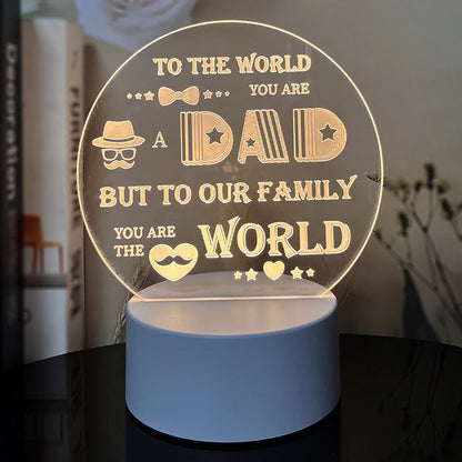 Best-Selling Engraved Message Acrylic Night Light