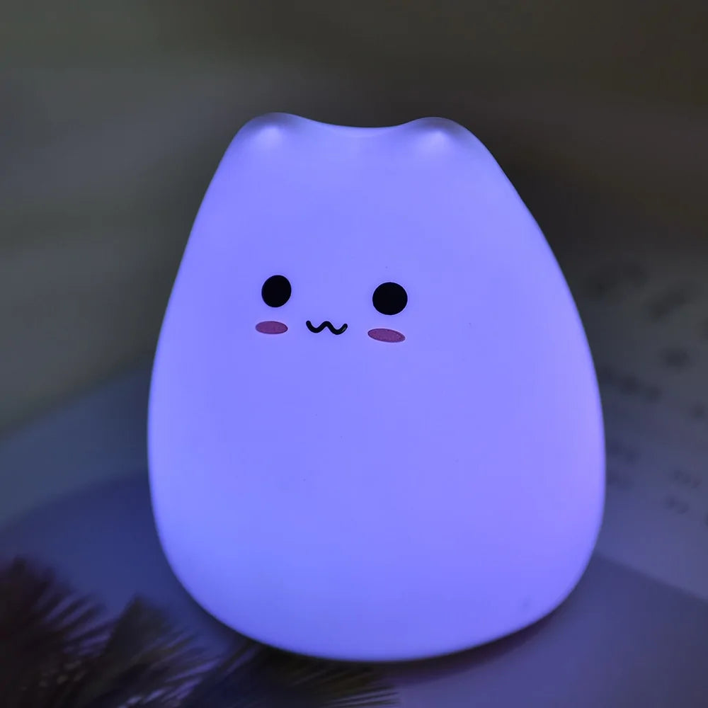 Kawaii Cat Night Light Lamp