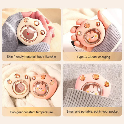 Mini Cat Paw Rechargeable Hand Warmer