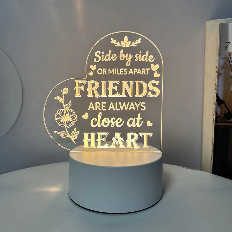 Best-Selling Engraved Message Acrylic Night Light