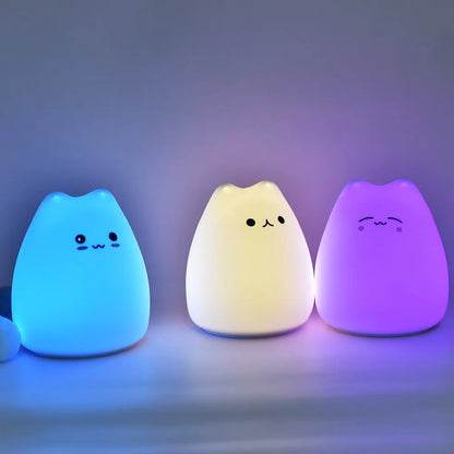 Kawaii Cat Night Light Lamp