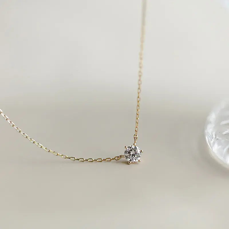 Dainty 925 Sterling Silver 14k Gold-Plated Necklace