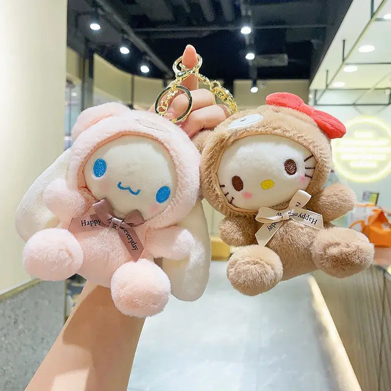 Adorable Mini Sanrio Plush Doll Keychains