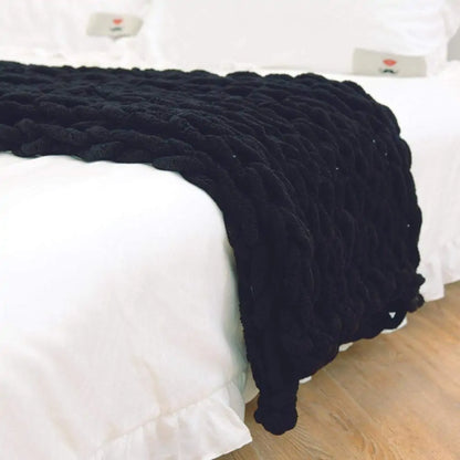 Chunky Knitted Blanket