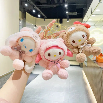 Adorable Mini Sanrio Plush Doll Keychains