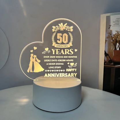 Best-Selling Engraved Message Acrylic Night Light