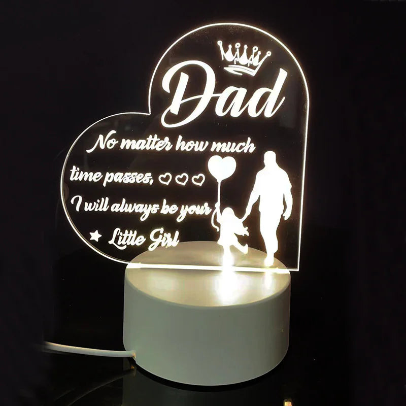 Best-Selling Engraved Message Acrylic Night Light