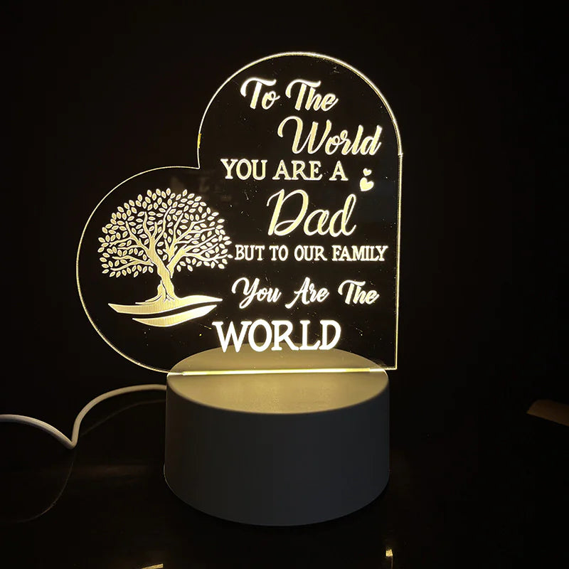 Best-Selling Engraved Message Acrylic Night Light