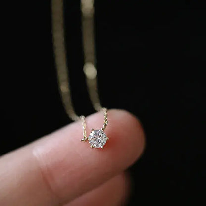 Dainty 925 Sterling Silver 14k Gold-Plated Necklace