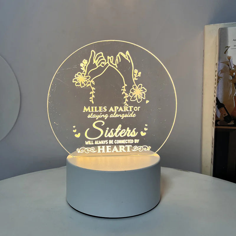 Best-Selling Engraved Message Acrylic Night Light