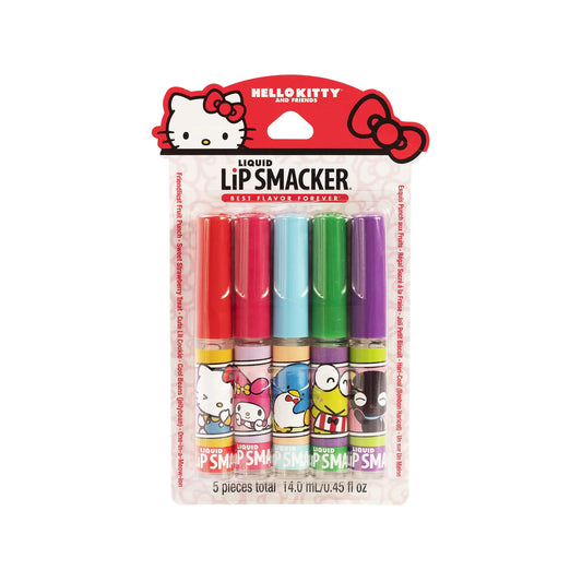 Lip Smacker Sanrio Hello Kitty and Friends Flavored Liquid Lip Gloss 5 Piece Set