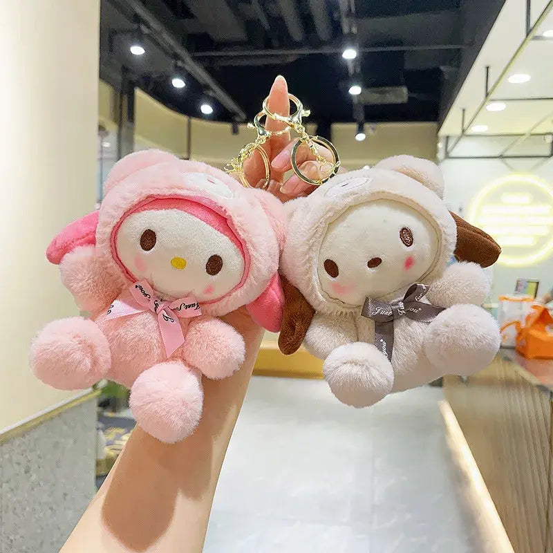 Adorable Mini Sanrio Plush Doll Keychains